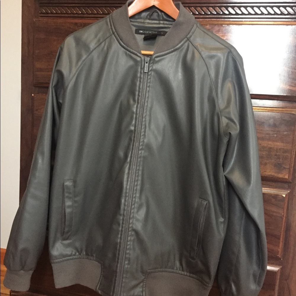Faux leather jacket